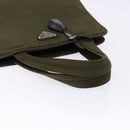 PRADA Hand Bag Nylon Green Auth 141076-7