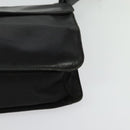 PRADA Shoulder Bag Leather Black Silver Auth 141077-14