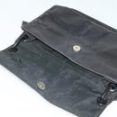 PRADA Shoulder Bag Leather Black Silver Auth 141077-10