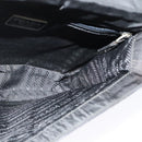 PRADA Shoulder Bag Leather Black Silver Auth 141077-19