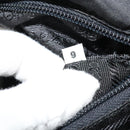 PRADA Shoulder Bag Leather Black Silver Auth 141077-12
