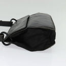 PRADA Shoulder Bag Leather Black Silver Auth 141077-3