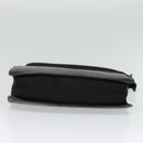 PRADA Shoulder Bag Leather Black Silver Auth 141077-5