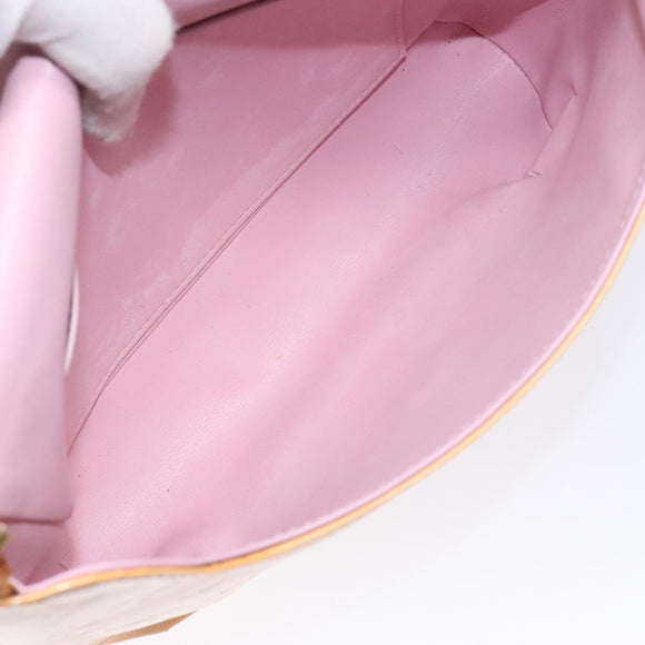 LOUIS VUITTON Vernis Thompson Street Bag Marshmallow Pink M91070 LV Auth 141078