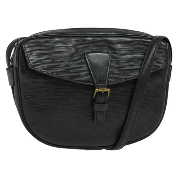 LOUIS VUITTON Epi Jeune Fille MM Shoulder Bag Black M52152 LV Auth 141082