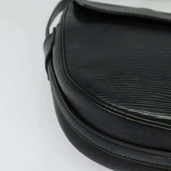 LOUIS VUITTON Epi Jeune Fille MM Shoulder Bag Black M52152 LV Auth 141082