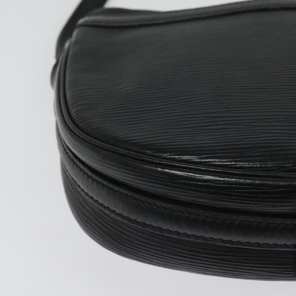LOUIS VUITTON Epi Jeune Fille MM Shoulder Bag Black M52152 LV Auth 141082