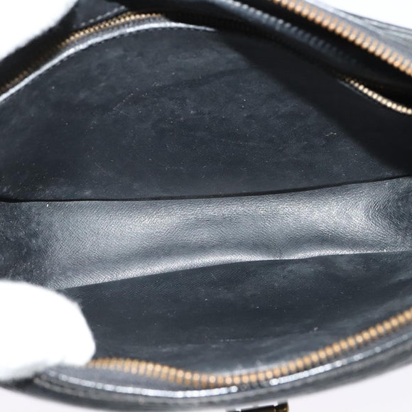 LOUIS VUITTON Epi Jeune Fille MM Shoulder Bag Black M52152 LV Auth 141082