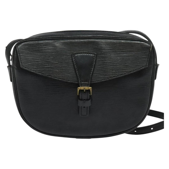 LOUIS VUITTON Epi Jeune Fille MM Shoulder Bag Black M52152 LV Auth 141082