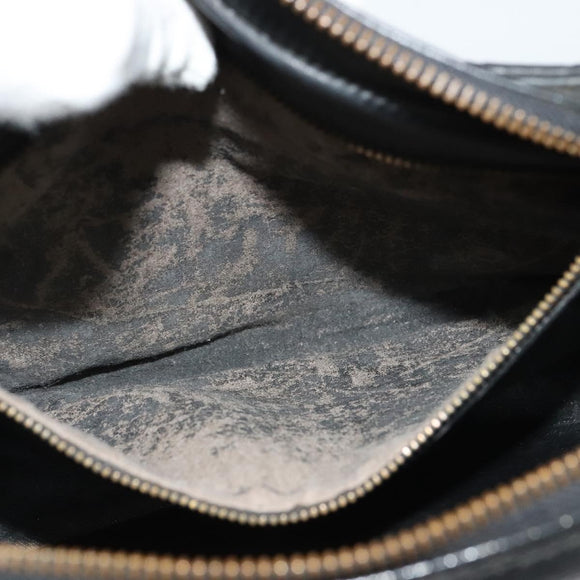 LOUIS VUITTON Epi Jeune Fille MM Shoulder Bag Black M52152 LV Auth 141082