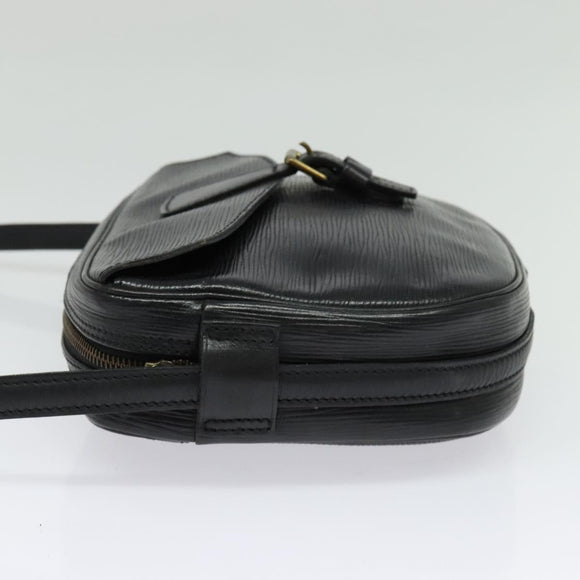 LOUIS VUITTON Epi Jeune Fille MM Shoulder Bag Black M52152 LV Auth 141082