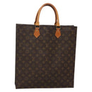 LOUIS VUITTON Monogram Sac Plat Hand Bag M51140 LV Auth 141088-1