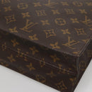 LOUIS VUITTON Monogram Sac Plat Hand Bag M51140 LV Auth 141088-9