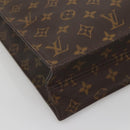 LOUIS VUITTON Monogram Sac Plat Hand Bag M51140 LV Auth 141088-14