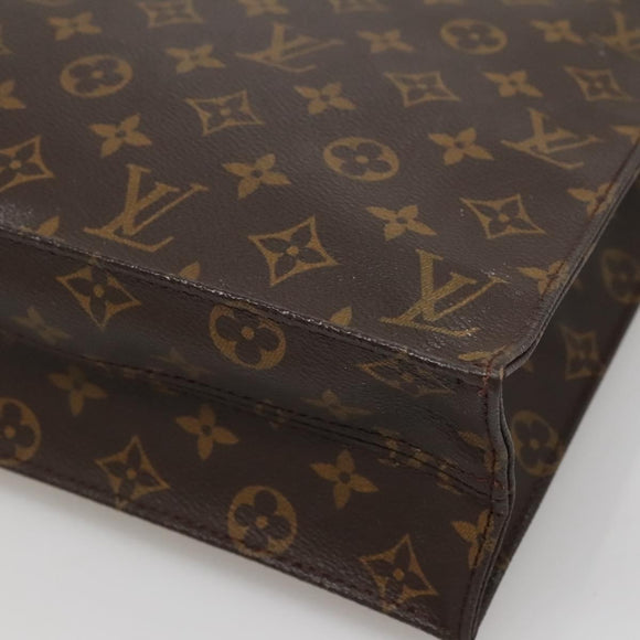 LOUIS VUITTON Monogram Sac Plat Hand Bag M51140 LV Auth 141088