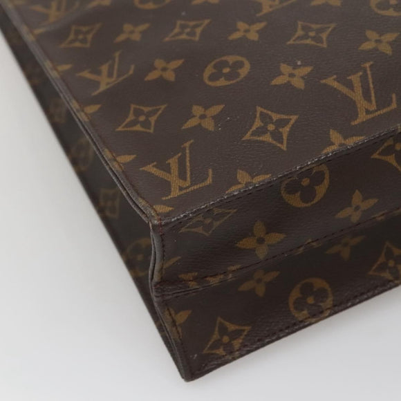 LOUIS VUITTON Monogram Sac Plat Hand Bag M51140 LV Auth 141088