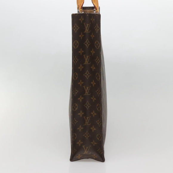 LOUIS VUITTON Monogram Sac Plat Hand Bag M51140 LV Auth 141088