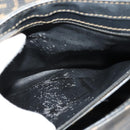 FENDI Zucca Canvas Shoulder Bag PVC Brown Black gold Auth 141091-11