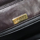 BALLY Quilted Chain Shoulder Bag Leather Black Gold Auth 141092-16