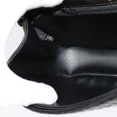 BALLY Quilted Chain Shoulder Bag Leather Black Gold Auth 141092-19