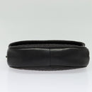 BALLY Quilted Chain Shoulder Bag Leather Black Gold Auth 141092-9