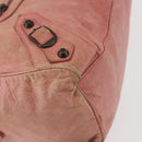 BALENCIAGA The Twiggy Hand Bag Leather 2way Pink 128523 Auth 141093-15