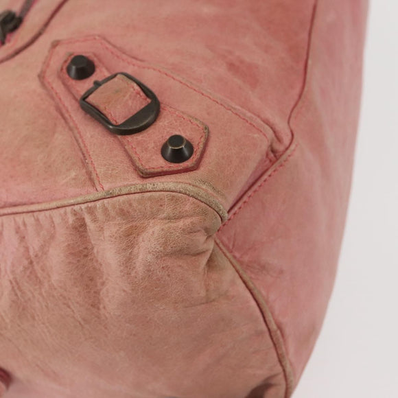 BALENCIAGA The Twiggy Hand Bag Leather 2way Pink 128523 Auth 141093