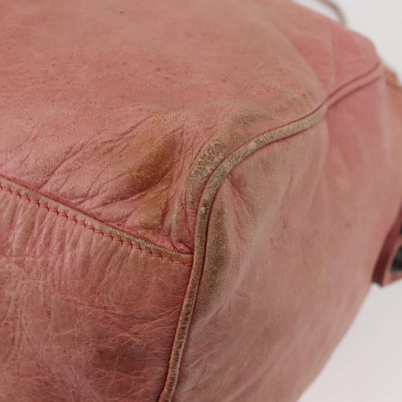 BALENCIAGA The Twiggy Hand Bag Leather 2way Pink 128523 Auth 141093