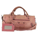 BALENCIAGA The Twiggy Hand Bag Leather 2way Pink 128523 Auth 141093-1