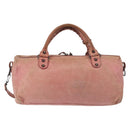BALENCIAGA The Twiggy Hand Bag Leather 2way Pink 128523 Auth 141093-2
