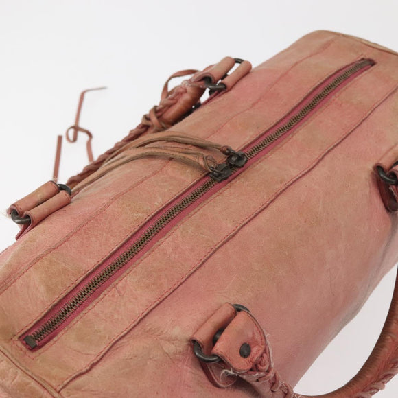 BALENCIAGA The Twiggy Hand Bag Leather 2way Pink 128523 Auth 141093