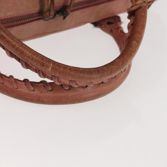 BALENCIAGA The Twiggy Hand Bag Leather 2way Pink 128523 Auth 141093