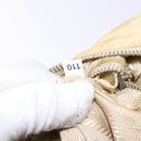 PRADA Hand Bag Nylon Beige Gold Auth 141094-21