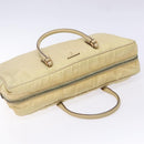 PRADA Hand Bag Nylon Beige Gold Auth 141094-6