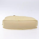 PRADA Hand Bag Nylon Beige Gold Auth 141094-9