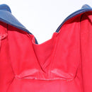 CELINE Hand Bag Leather Blue Gold Auth 141098-18