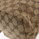 GUCCI GG Canvas Shoulder Bag Beige Silver 002 1076 Auth 141101-15