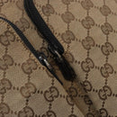 GUCCI GG Canvas Shoulder Bag Beige Silver 002 1076 Auth 141101-10