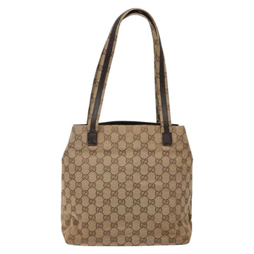 GUCCI GG Canvas Shoulder Bag Beige Silver 002 1076 Auth 141101 - 0