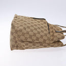 GUCCI GG Canvas Shoulder Bag Beige Silver 002 1076 Auth 141101-3