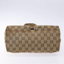 GUCCI GG Canvas Shoulder Bag Beige Silver 002 1076 Auth 141101-5