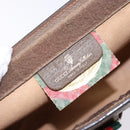 GUCCI GG Supreme Web Sherry Line Clutch Bag PVC Beige 89 01 032 Auth 141102-13