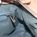 Salvatore Ferragamo Gancini Hand Bag Leather Beige Silver Auth 141104-20