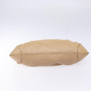Salvatore Ferragamo Gancini Handtasche Leder Beige Silber Original 141104-5