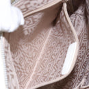 Salvatore Ferragamo Gancini Shoulder Bag Leather White Silver Auth 141105-22