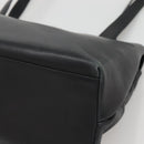 Salvatore Ferragamo Gancini Shoulder Bag Leather Black Silver Auth 141108-10