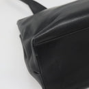 Salvatore Ferragamo Gancini Shoulder Bag Leather Black Silver Auth 141108-13