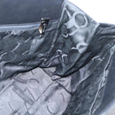 Salvatore Ferragamo Gancini Shoulder Bag Leather Black Silver Auth 141108-18