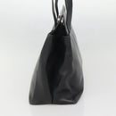 Salvatore Ferragamo Gancini Shoulder Bag Leather Black Silver Auth 141108-5