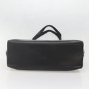 Salvatore Ferragamo Gancini Shoulder Bag Leather Black Silver Auth 141108-9